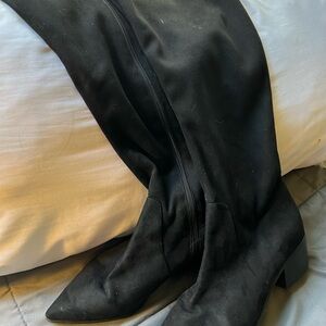 Chic Black Over the Knee Boots